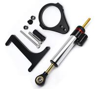 RAQXOLPB Compatibile con Inokim per Ox per Sub13 per Scooter Elettrici Ammortizzatore di Sterzo CNC Staffa di Montaggio Stabilizzata CNC Ammortizzatore in Carbonio Raddrizzatore(Silver A Set)