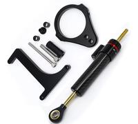 RAQXOLPB Compatibile con Inokim per Ox per Sub13 per Scooter Elettrici Ammortizzatore di Sterzo CNC Staffa di Montaggio Stabilizzata CNC Ammortizzatore in Carbonio Raddrizzatore(Carbon Black Set)