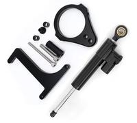 RAQXOLPB Compatibile con Inokim per Ox per Sub13 per Scooter Elettrici Ammortizzatore di Sterzo CNC Staffa di Montaggio Stabilizzata CNC Ammortizzatore in Carbonio Raddrizzatore(Black Set)