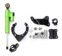RAQXOLPB Compatibile con per MT07 per FZ07 2020-2023 Kit Montaggio per Staffa Stabilizzazione Dell'ammortizzatore per Moto CNC Ammortizzatori Sterzo in Carbonio per Moto Raddrizzatore(Green Set)