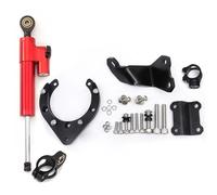 RAQXOLPB Compatibile con per MT07 per FZ07 2020-2023 Kit Montaggio per Staffa Stabilizzazione Dell'ammortizzatore per Moto CNC Ammortizzatori Sterzo in Carbonio per Moto Raddrizzatore(Yellow Set)