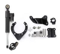 RAQXOLPB Compatibile con per MT07 per FZ07 2020-2023 Kit Montaggio per Staffa Stabilizzazione Dell'ammortizzatore per Moto CNC Ammortizzatori Sterzo in Carbonio per Moto Raddrizzatore(Gray Set)