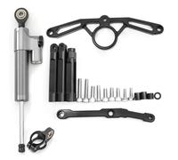 RAQXOLPB Compatibile con per MT09 per FZ09 2021 2022-2023 Kit di Supporto per Staffa Stabilizzatrice in Alluminio CNC per Ammortizzatore di Sterzo per Moto Raddrizzatore(Orange Set)