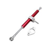 RAQXOLPB Compatibile con per YZF per R1 R6 per MT07 MT09 Moto Ammortizzatore Universale Ammortizzatore di Sterzo Stabilizzare Il Controllo Raddrizzatore(Red)