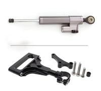 RAQXOLPB Compatibile con per Z750 per Z750R 2003 2004 2005 2006 2007 2008-2013 Staffa di Montaggio per Ammortizzatore di Sterzo per Motociclette CNC Raddrizzatore(Gray)