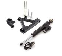 RAQXOLPB Compatibile con per ZX10R 2004-2005 Motociclette Supporto di Montaggio per Staffa di Stabilizzazione dello Sterzo Kit di Supporto Raddrizzatore(Black Set)