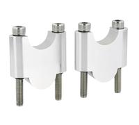 RAQXOLPB Riser per Manubrio Moto Compatibile con Ducati per Monster S2R 2006-2009 per Monster per S4R 2002-2009 28mm 1 1/8" Manubrio Fat Bar Mount Riser Riser per Manubrio(Silver,40mm)