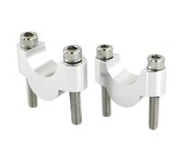 RAQXOLPB Riser per Manubrio Moto Compatibile con FX 650 Vigor 1999-2003 per NC700S 2012-2013 per NC750S 2014-2022 per CB350/F 1972-1977 Riser Manubrio 22mm 7/8" CNC Billet(Silver,20mm)