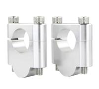RAQXOLPB Riser per Manubrio Moto Compatibile con XR 250 R 350 R 400 R 500 R 600 R 650 L/R XR150L Moto 22mm 7/8 "Accessori per Montaggio su Manubrio(Silver,30mm)
