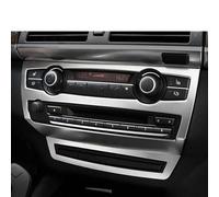 RAQXOLPB Trim Console Pannello Compatibile con BMW per X5 X6 E70 E71 2009-2013 2009-2014 Pannello Pulsanti Controllo CD Aria Condizionata Auto Copertura Decorativa Accessori Auto(Silver)