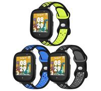 Raradev 3 bracelets in silicone per bambini, compatibili con Xplora X6 Play, cinturino di ricambio sportivo traspirante, morbido per Xplora X6 Play/Xplora X6 Pro/Anio6/Anio5, bambini, ragazze, ragazzi