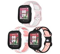 Raradev 3 bracelets in silicone per bambini, compatibili con Xplora X6 Play, cinturino di ricambio sportivo traspirante, morbido per Xplora X6 Play/Xplora X6 Pro/Anio6/Anio5, bambini, ragazze, ragazzi