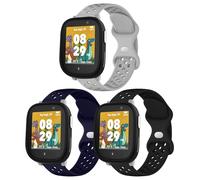 Raradev 3 bracelets in silicone per bambini, compatibili con Xplora X6 Play, cinturino di ricambio sportivo traspirante, morbido per Xplora X6 Play/Xplora X6 Pro/Anio6/Anio5, bambini, ragazze, ragazzi