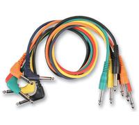 RARAION Cavi Patch Jack 6.35mm (1/4”) Mono ad Angolo Retto, Confezione da 6