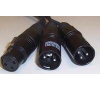 RARAION Cavo Adattatore 2x XLR Maschio a Femmina, 1.5m, Nero