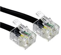 RARAION - Cavo per modem RJ11 Plug to Plug nero - 3 m