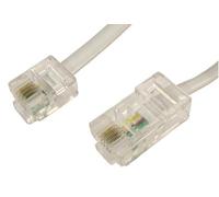 RARAION - Cavo telefonico bianco da RJ11 a RJ45 - 3 m