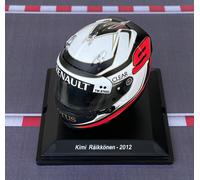 RARE 1:5 Casco Helmet F1 KIMI RAIKKONEN 2012 LOTUS SPARK +Magazine no Minichamps