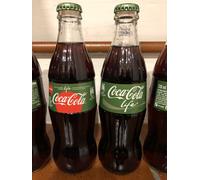 Rare Coca Cola LIFE 2 bottiglie vetro anno 2016/17 da 330 ml con Stevia Leggi: