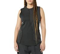 rare/self Canotta All Gender, Design a Sezioni Unite, in Maglia Mista, Nero (Off Black), 4