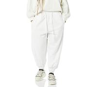 rare/self Pantaloni Jogger All Gender, con Cuciture a Vista, in Maglia di Spugna, Bianco, 2