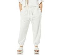 rare/self Pantaloni Jogger All Gender, con Cuciture a Vista, in Maglia di Spugna, Bianco Sporco (Coconut Milk), 5