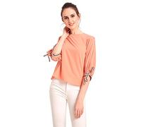RARE Top donna tinta unita regular fit, Pesca, L