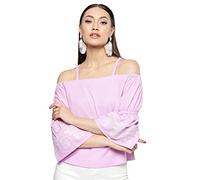 RARE Top donna tinta unita regular fit, Viola, S
