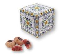 RAREZZE - Biscotti di Pasta di Mandorla Siciliana ai FRUTTI DI BOSCO, spediti APPENA SFORNATI, scatola regalo (kg.1). Antica Pasticceria di Sicilia, produzione artigianale cannoli, torroncini