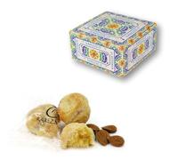 RAREZZE - Biscotti di Pasta di Mandorla Siciliana, produzione di giornata, in scatola regalo (gr.400). Antica Pasticceria di Sicilia, preparazione artigianale cannoli, cassata, torroncini