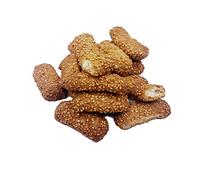 RAREZZE - biscotti REGINA al sesamo, di produzione artigianale, in monoporzione e scatola regalo. Da antica pasticceria siciliana, dolci tipici, cannoli, cassata.