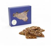 RAREZZE - Croccante di mandorla e pistacchi siciliani in scatola regalo, in monoporzione. RAREZZE: dolci siciliani, cassata, torroncini, cannoli e pasticceria tradizionale di Sicilia