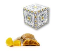 RAREZZE - Fagottini all'arancia, dalla Sicilia le famose frolle con ripieno di arancia siciliana, in splendida biscottiera ecosostenibile (kg.1). Da laboratorio di pasticceria artigianale RAREZZE