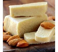 RAREZZE - Panetto di pasta di mandorle siciliane a BASSO CONTENUTO DI ZUCCHERO (tenore mandorla 60%), 3 panetti da gr.465. RAREZZE: dolci siciliani, cannoli da pasticceria artigianale di Sicilia