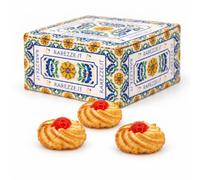 RAREZZE | Paste di Mandorla Siciliane Extra Morbide | con CILIEGIA | 400g | Biscotti alle mandorle di Sicilia, morbidi | Pasta di Mandorle preparate a mano su ordinazione | spediti appena sfornati