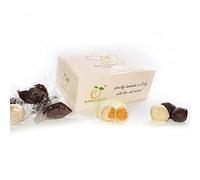 RAREZZE | Pasticcini di Pasta di Mandorla Siciliana al RUM ricoperte di finissimo cioccolato | Deliziosa confezione regalo | Dolci tipici di Sicilia | Preparazione artigianale