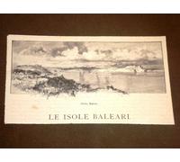 Rarissima veduta di Porto Mahon nel 1892 Isole Baleari Mediterraneo Pittoresco