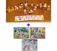 RARO Bundle Set 12 Mini Figure 12 Mini Puzzle Disney Originale Paperino Topolino