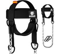 Raro ® Imbracatura per il collo Allenatore per sollevamento pesi Manico con cinghia spessa per lo sviluppo dell'allenamento Resistenza del cappello Forza del costruttore muscolare Catena Esercizio