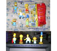 RARO Set 5 Figure Grandi THE SIMPSONS Originali PANINI Francia NUOVE