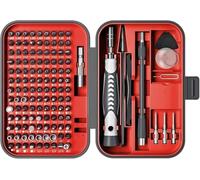 RARTOP Set di cacciaviti - Set di punte per cacciavite di precisione 130 in 1, set di punte per cacciavite mini esagonali Phillips Torx, con cassetta degli attrezzi, ideale per elettronica, laptop,