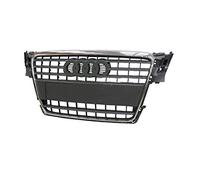 RAS Griglia Radiatore Grigia Con Cornice Cromata per Audi A4 Dal 12-2007 Al 12-2011