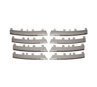 RAS Kit Di Modanature Cromate Per Griglia Radiatore (8 Pezzi) per Volkswagen Jetta Golf Variant Dal 11-2005 Al 12-2010