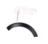 Ras Ricambi Auto Store Parafanghino Posteriore Destro Parte Anteriore Nero Goffrato compatibilIe con Citroen C3 Dal 10-2020 - Nero Goffrato