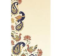 Rasa Paper Co. Indian Art Series: Kalamkari Art Inspired Journal: 100 Pages, 6.12 x 8.65 inch size, Lined Notebook for Journaling and Mindful Writing