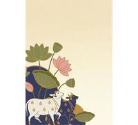 Rasa Paper Co. Indian Art Series: Pichwai Art Inspired Journal: 100 Pages, 7 x 10 inch size, Lined Notebook for Journaling and Mindful Writing