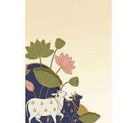 Rasa Paper Co. Indian Art Series: Pichwai Art Inspired Journal: 200 Pages, 7 x 10 inch size, Lined Notebook for Journaling and Mindful Writing
