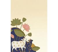 Rasa Paper Co. Indian Art Series: Pichwai Art Inspired Journal: 200 Pages, 7 x 10 inch size, Lined Notebook for Journaling and Mindful Writing