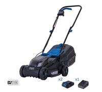 Rasaerba 20v 32cm 2 batterie 2.0Ah + caricabatteria ixes Scheppach bc-mp320-x
