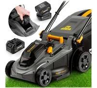 Rasaerba a batteria leggero e potente da 1000 W, larghezza di taglio 37 cm, mode